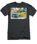 3 Abstract Vehicle Colorful Car Vibrant Abstract Car Design Flora Brown T-Shirt