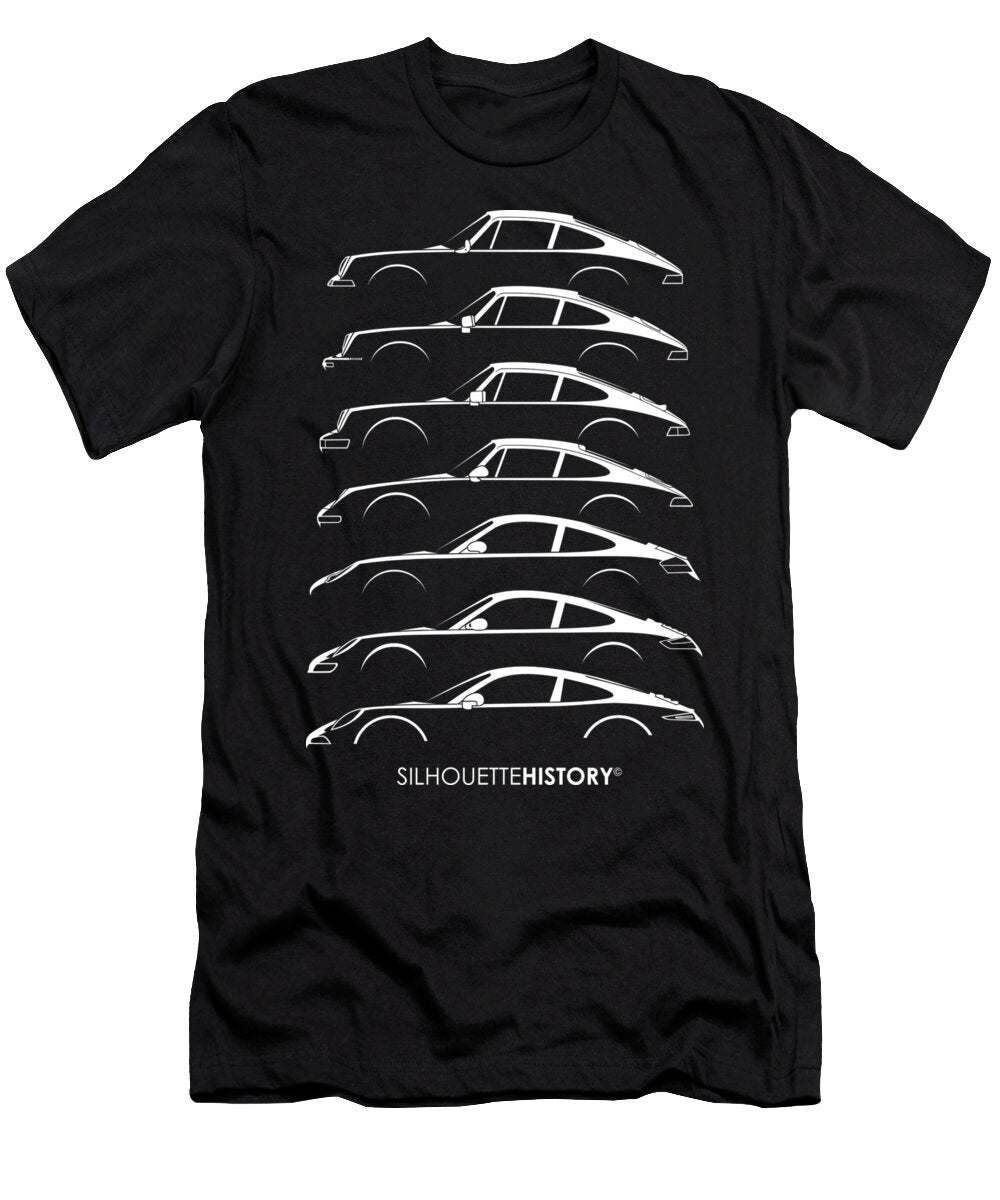 3 Boxer Sports Car Silhouettehistory Gabor Vida T-Shirt