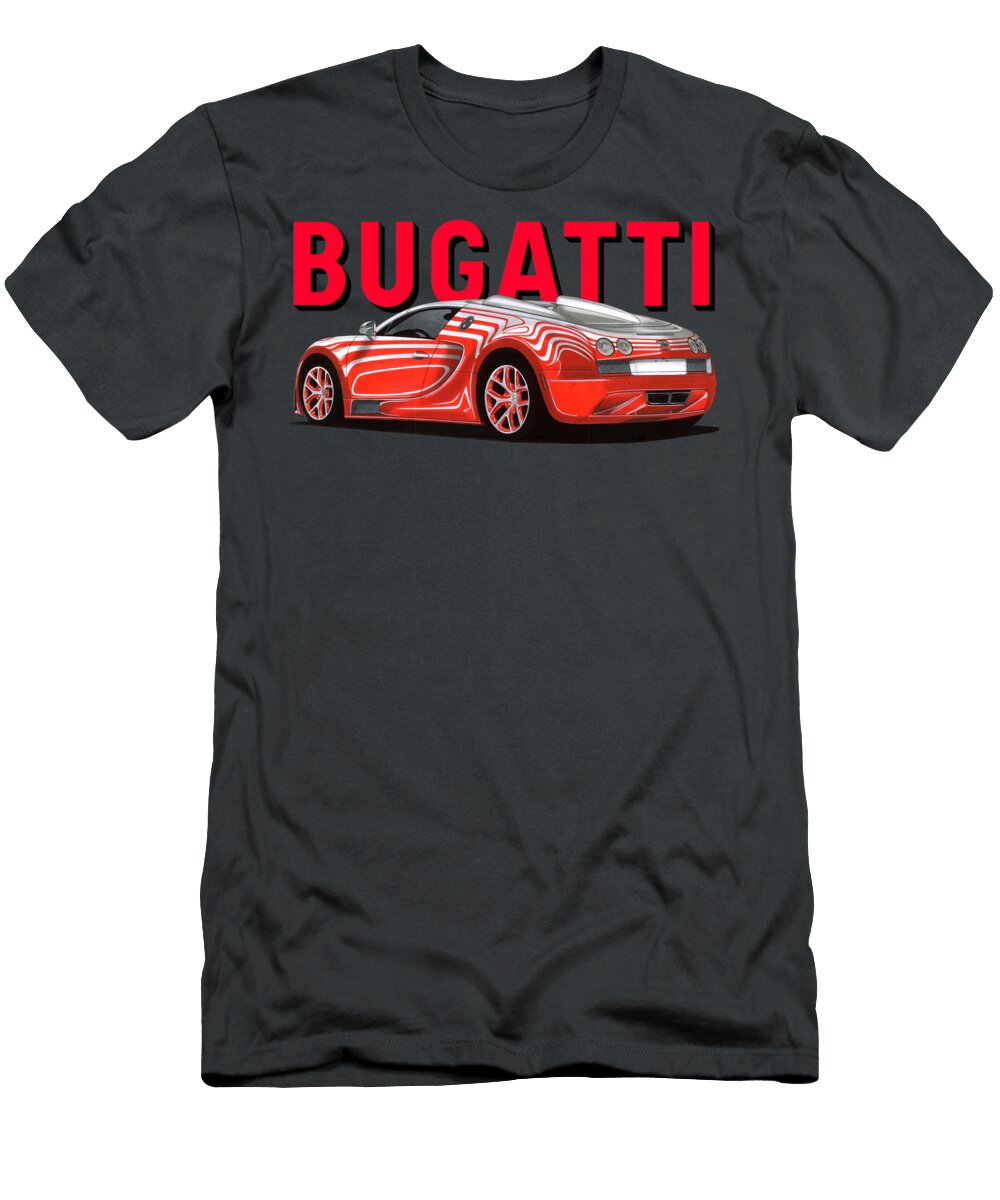 3 Bugatti Veyron Grand Sport Roadster Vladislav Shapovalenko T-Shirt