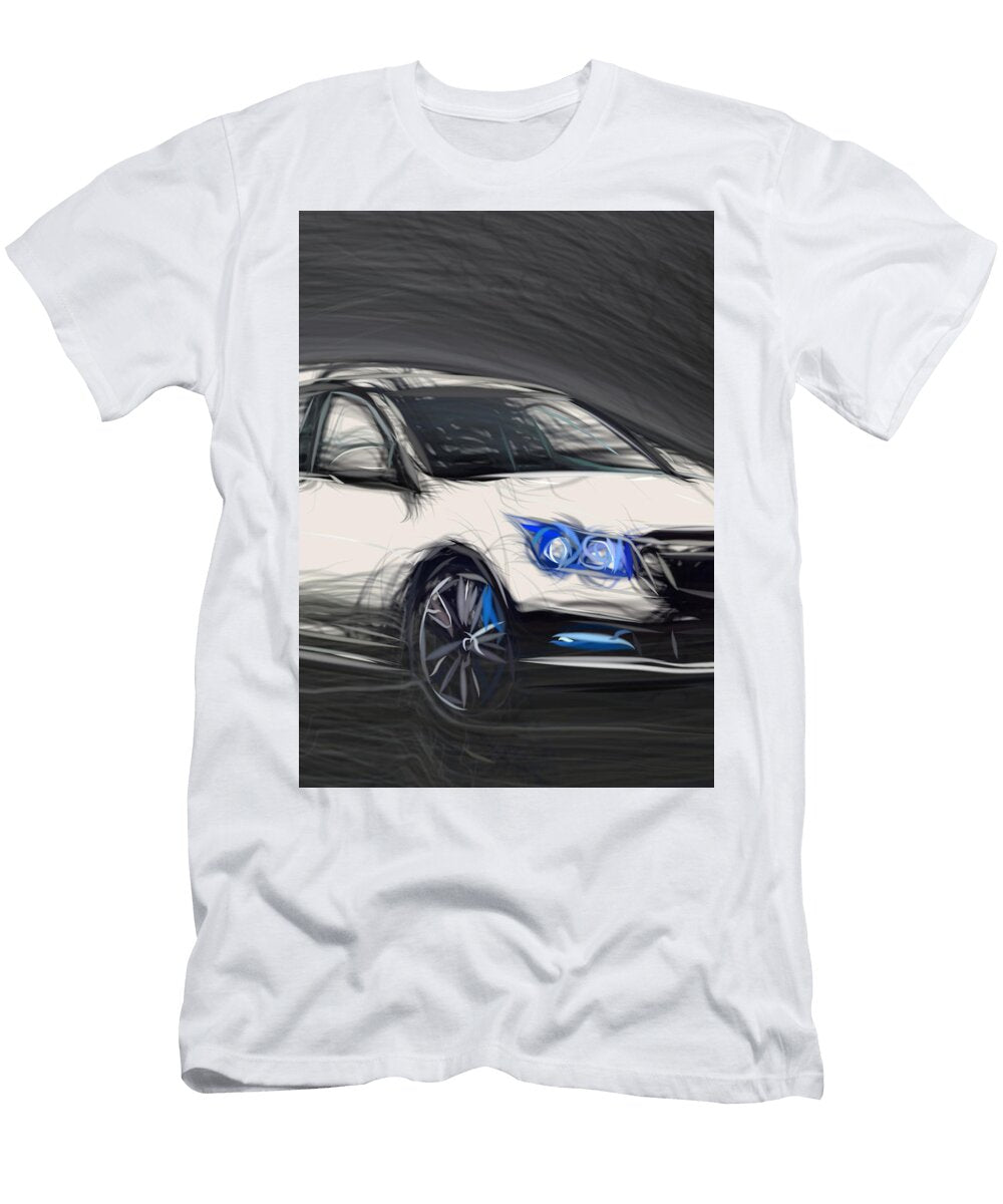 3 Chevrolet Cruze Hatchback Drawing Carstoon Concept T-Shirt