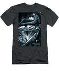 3 Close Up of Harley Davidson Motorcycle V Twin Chromed Engine Peter Noyce T-Shirt