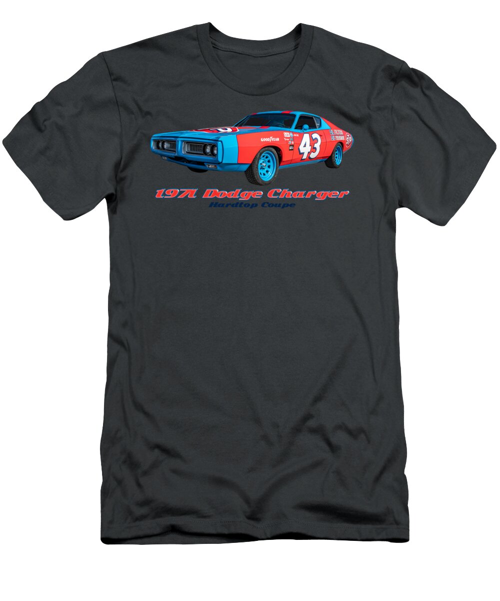 3 Customized 1971 Dodge Charger Hardtop Coupe Gestalt Imagery T-Shirt