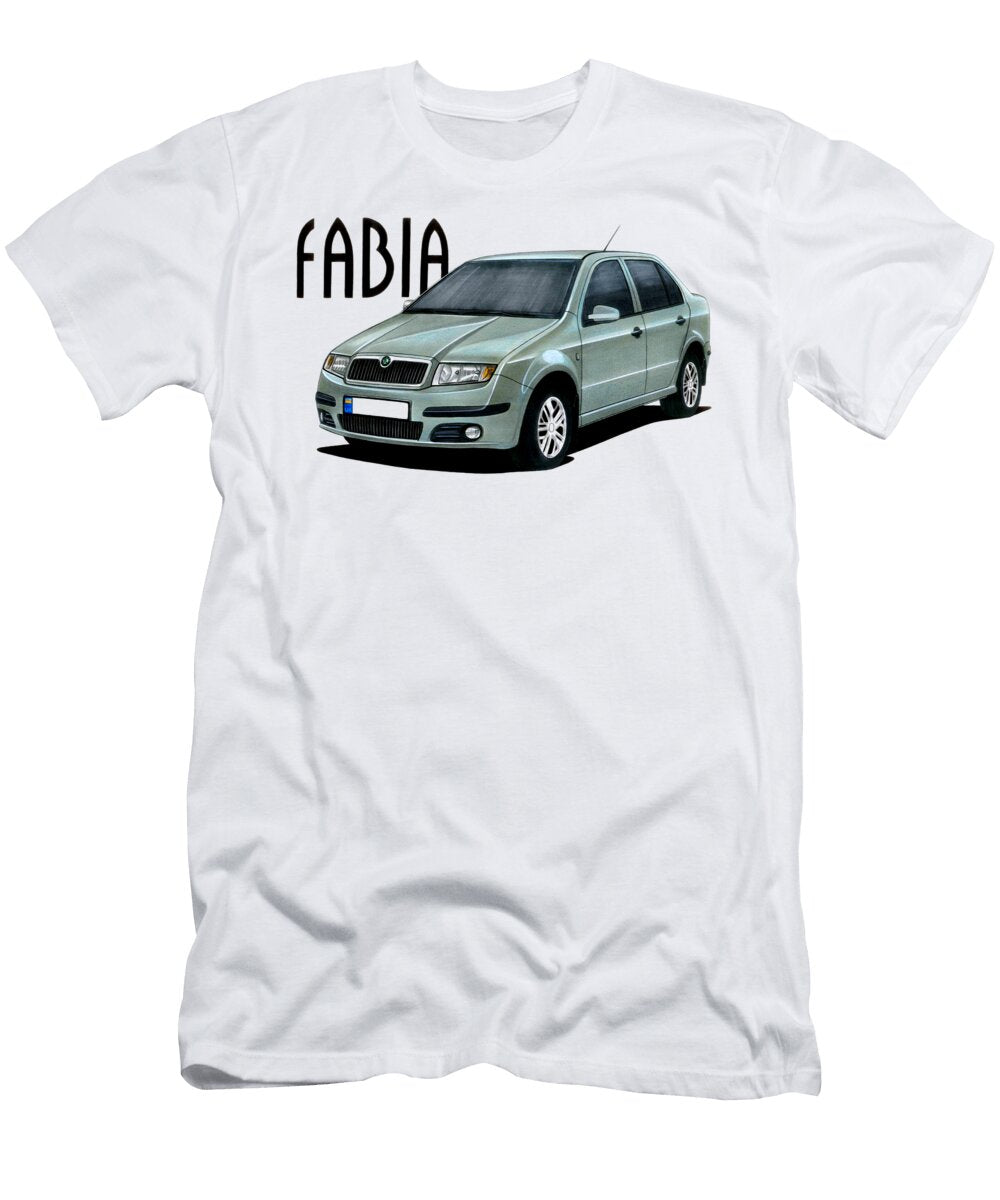 3 Exclusive Czech Family Gray Car Skoda Fabia B Sedan Vladyslav Shapovalenko T-Shirt