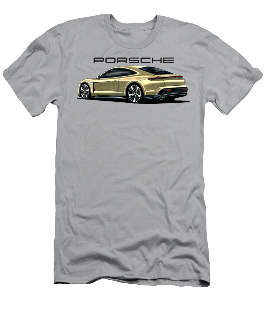 3 Exclusive Germany Luxury Electric Vehicle Porsche Taycan Coupe Vladyslav Shapovalenko T-Shirt