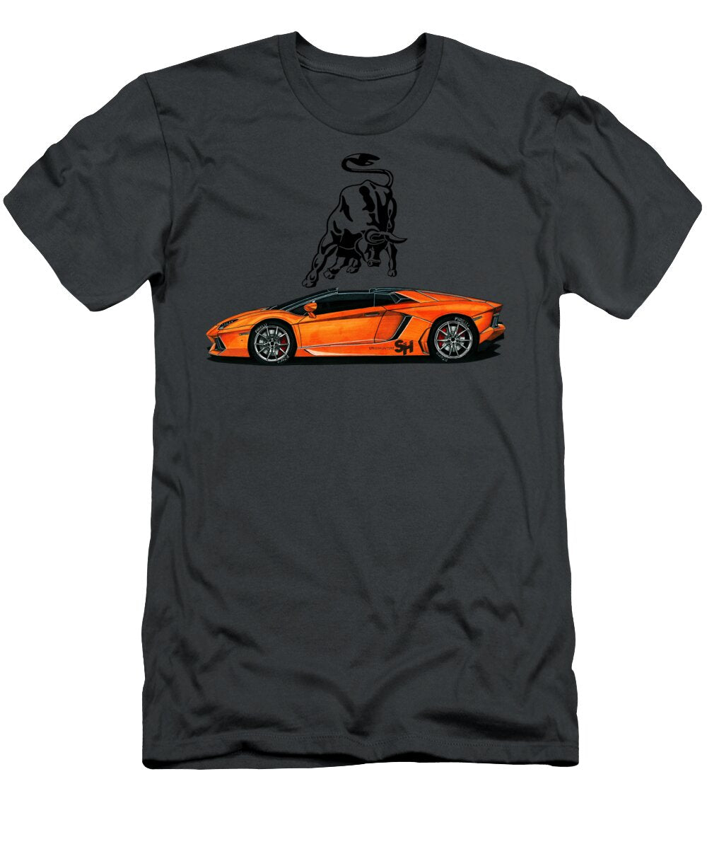 3 Italian Legend Lamborghini Aventador V12 Roadster Vladyslav Shapovalenko T-Shirt
