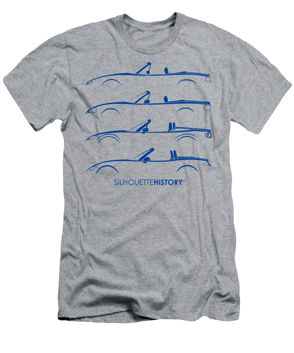 3 Japanese Roadster Silhouettehistory Gabor Vida T-Shirt