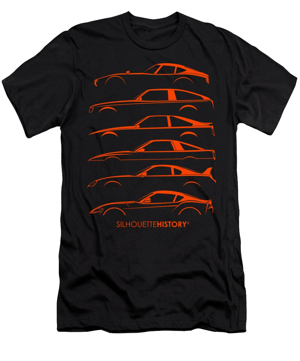 3 Japanese Sports Car Silhouettehistory Gabor Vida T-Shirt