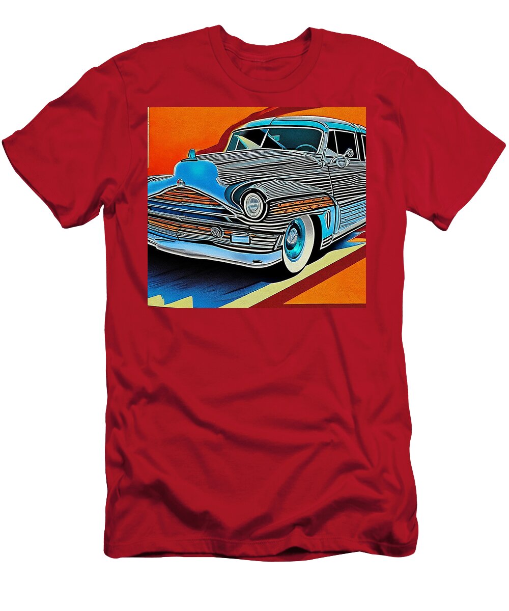 3 Kaiser Lowrider Classic Custom Hot Rod Pop Art Midcentury Modern Edgar Dorice T-Shirt