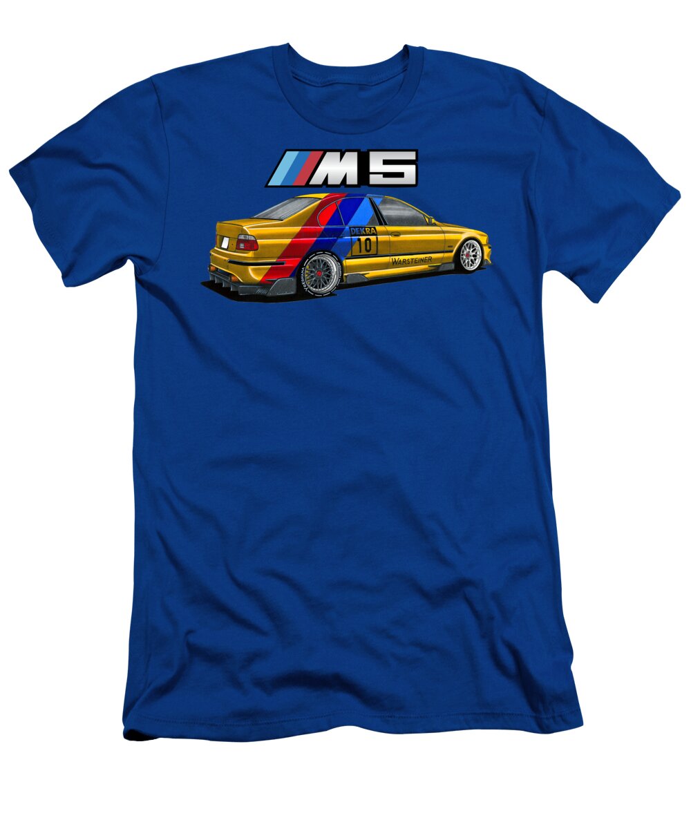 3 Legendary Germany 4 Door Sedan BMW M5 E39 with S62b50 50 V8 Engine Vladyslav Shapovalenko T-Shirt