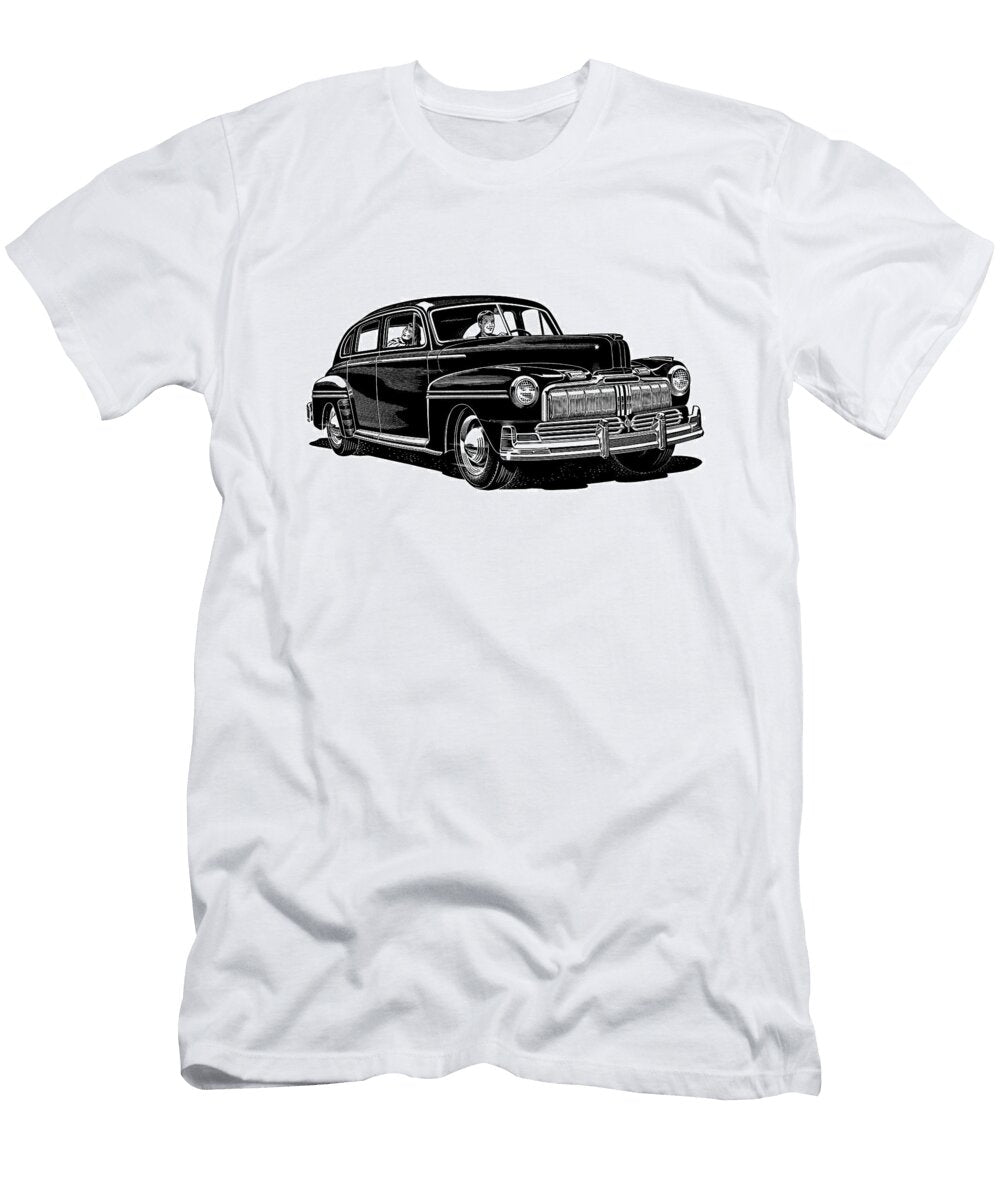 3 Man Driving Car Csa Images T-Shirt
