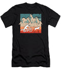 3 Retro Dogscooting Offroad with Dog in Nature Greenoptix T-Shirt