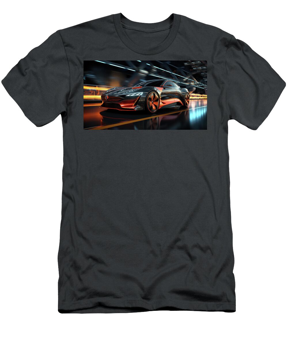 3 Sleek Futuristic Sports Car Evie Carrier T-Shirt