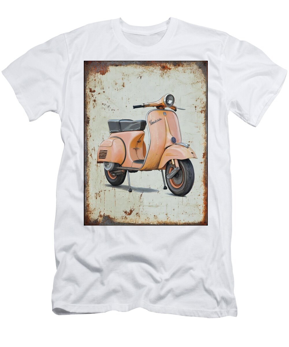 3 Vintage Vespa Scooter Sampadart Gallery T-Shirt