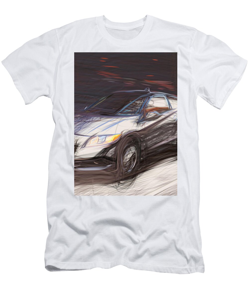 30 Honda Cr Z Hatchback Drawing Carstoon Concept T-Shirt