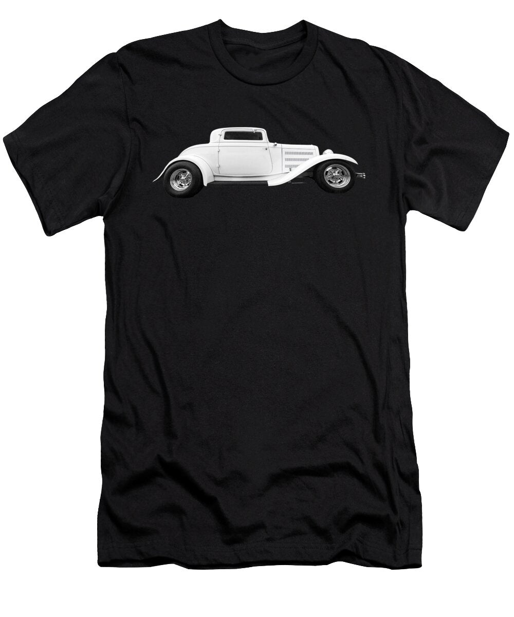 32 Ford Deuce Coupe in Black and White Gill Billington T-Shirt