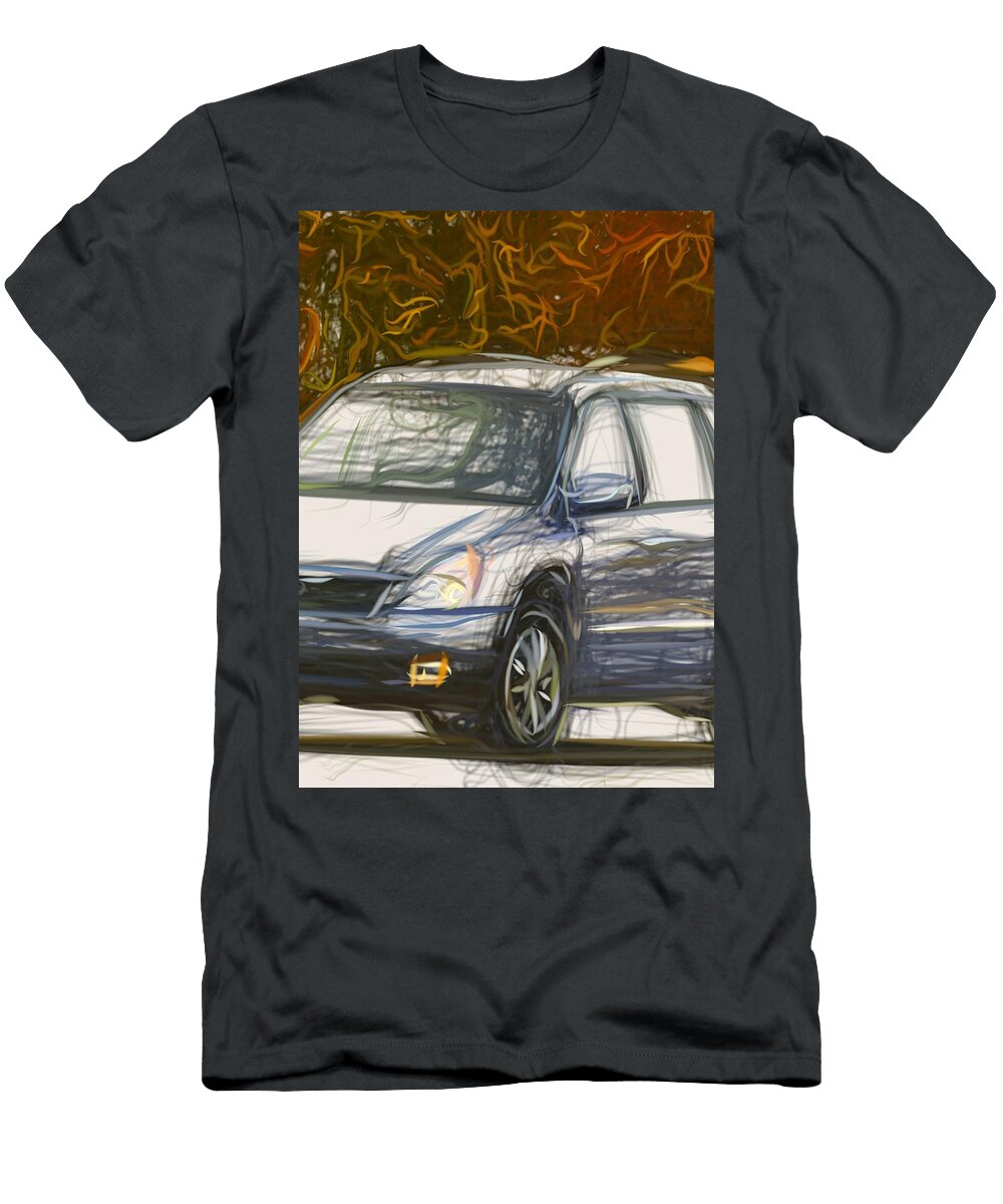 32 Kia Sedona Minivan Drawing Carstoon Concept T-Shirt