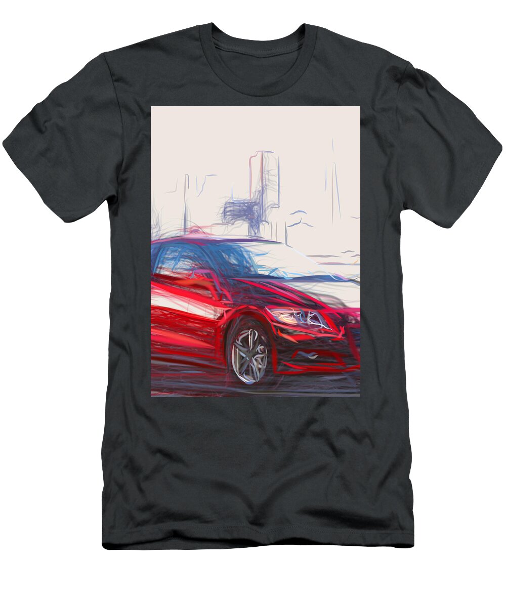 34 Honda Cr Z Hatchback Drawing Carstoon Concept T-Shirt