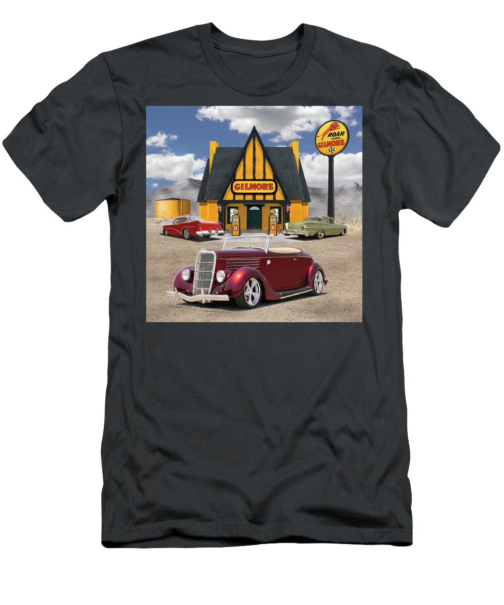 35 Ford Roadster At the Gilmore Station 2 Mike Mcglothlen T-Shirt