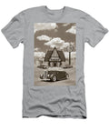 35 Ford Roadster At the Gilmore Station Sepia Mike Mcglothlen T-Shirt