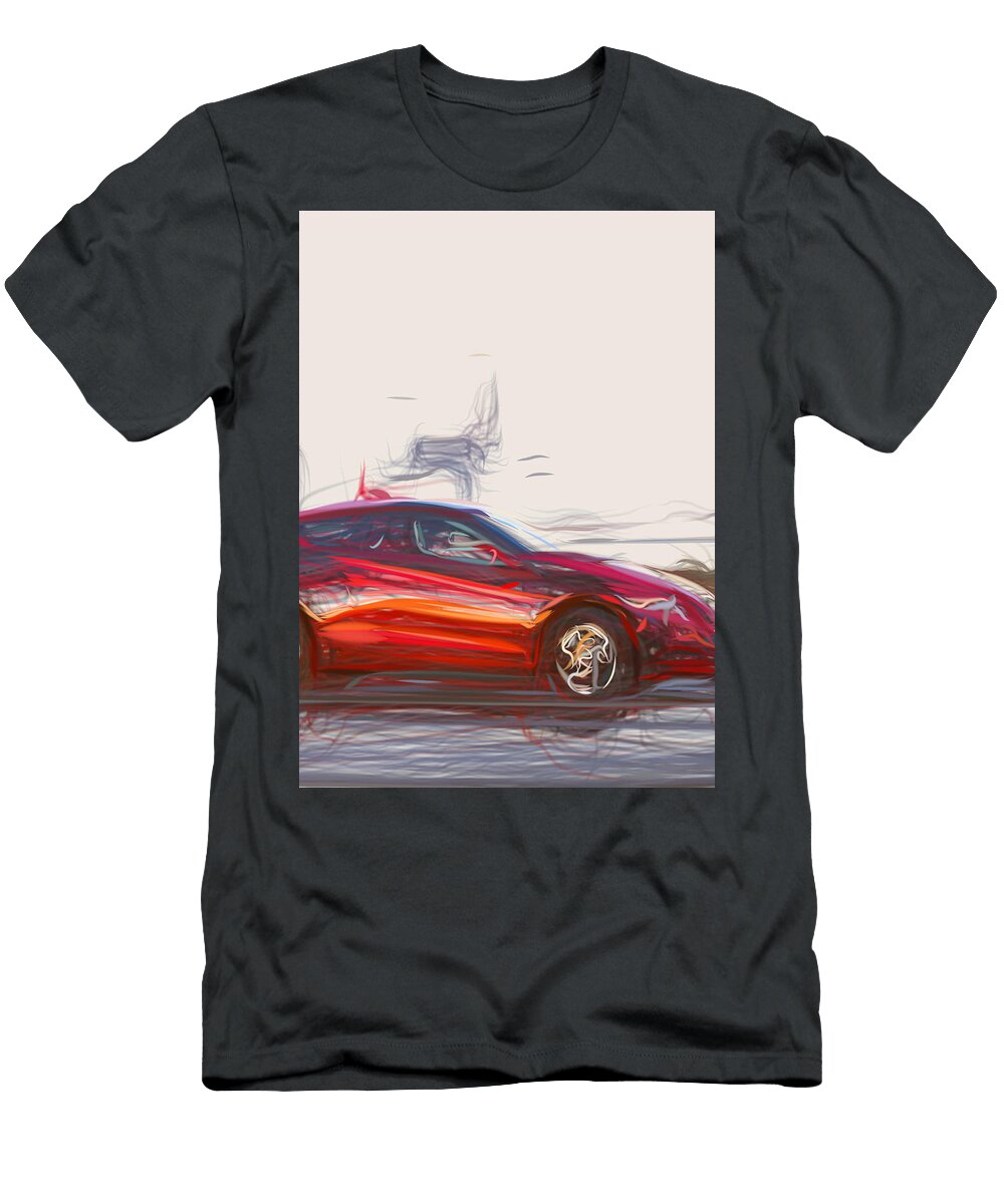 35 Honda Cr Z Hatchback Drawing Carstoon Concept T-Shirt