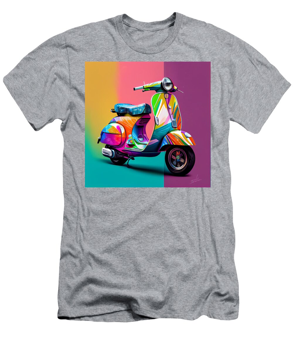 35 Vespa Scooter Art Stephen Smith Galleries T-Shirt