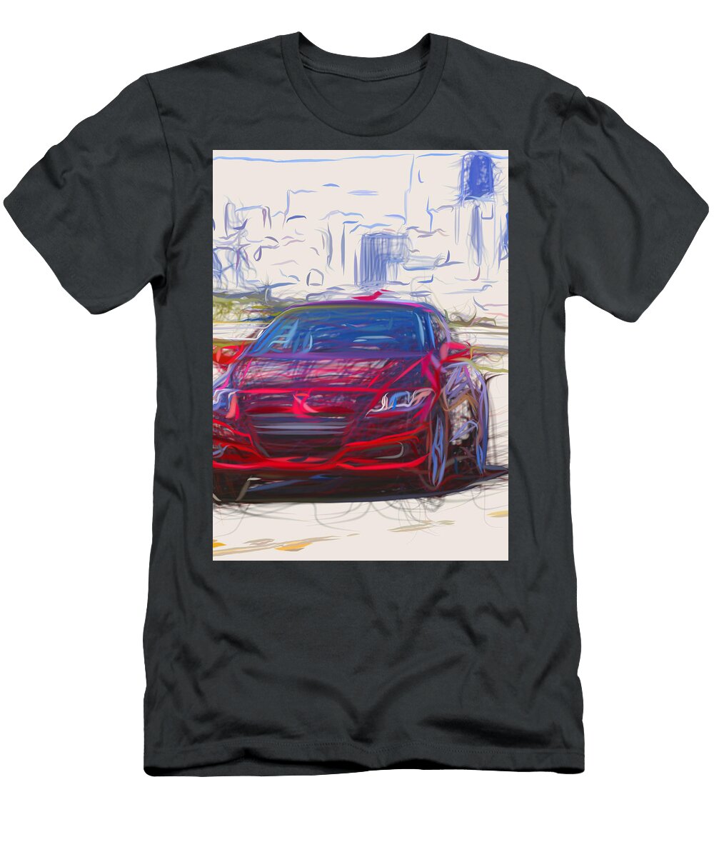 38 Honda Cr Z Hatchback Drawing Carstoon Concept T-Shirt