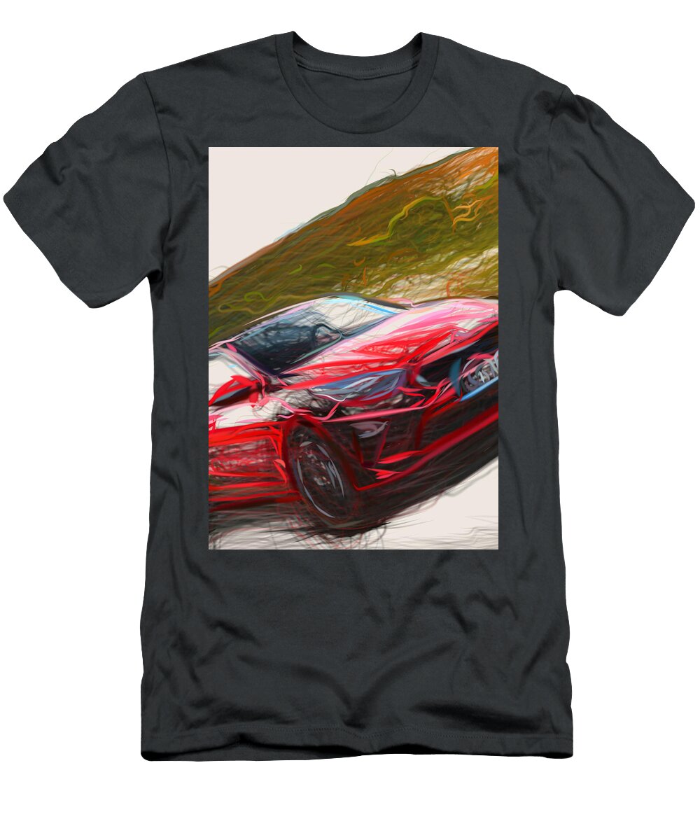 38 Kia Ceed Hatchback Drawing Carstoon Concept T-Shirt