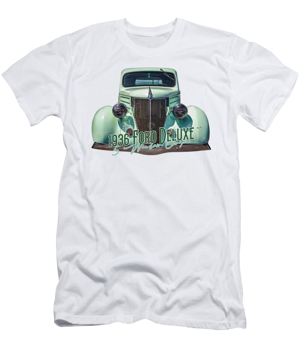 4 1936 Ford Deluxe 5 Window Coupe Gestalt Imagery T-Shirt