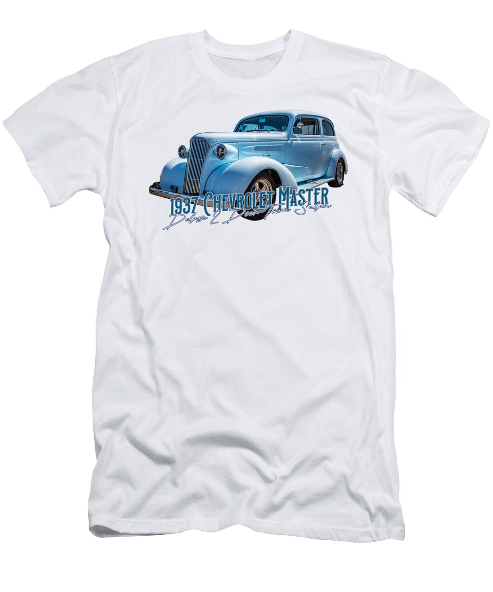 4 1937 Chevrolet Master Deluxe 2 Door Town Sedan Gestalt Imagery T-Shirt