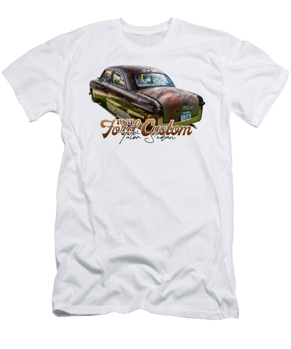 4 1951 Ford Custom Tudor Sedan Gestalt Imagery T-Shirt