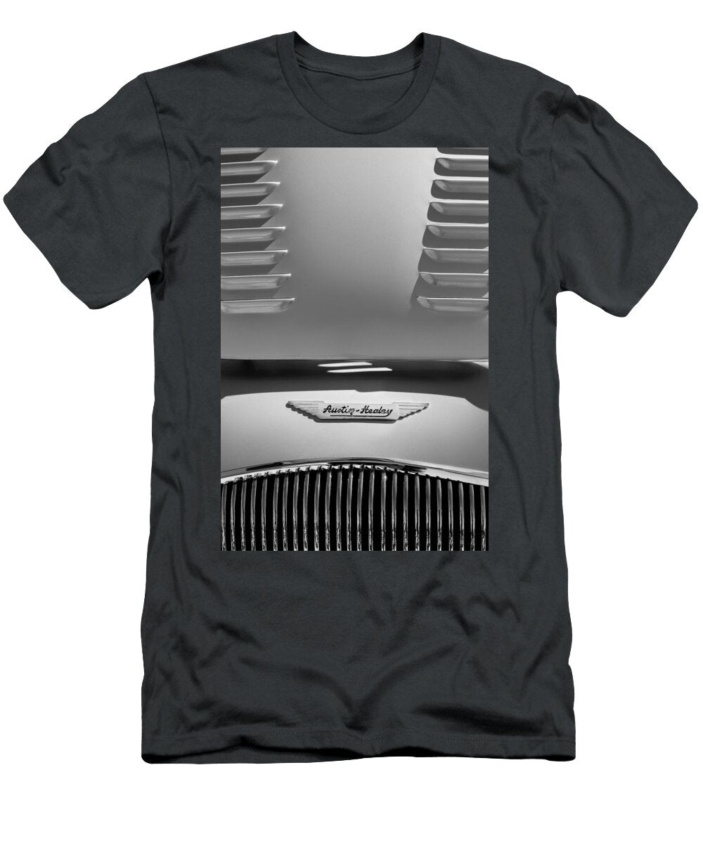 4 1956 Austin Healey 100m Bn2 Factory Le Mans Competition Roadster Hood Emblem Jill Reger T-Shirt