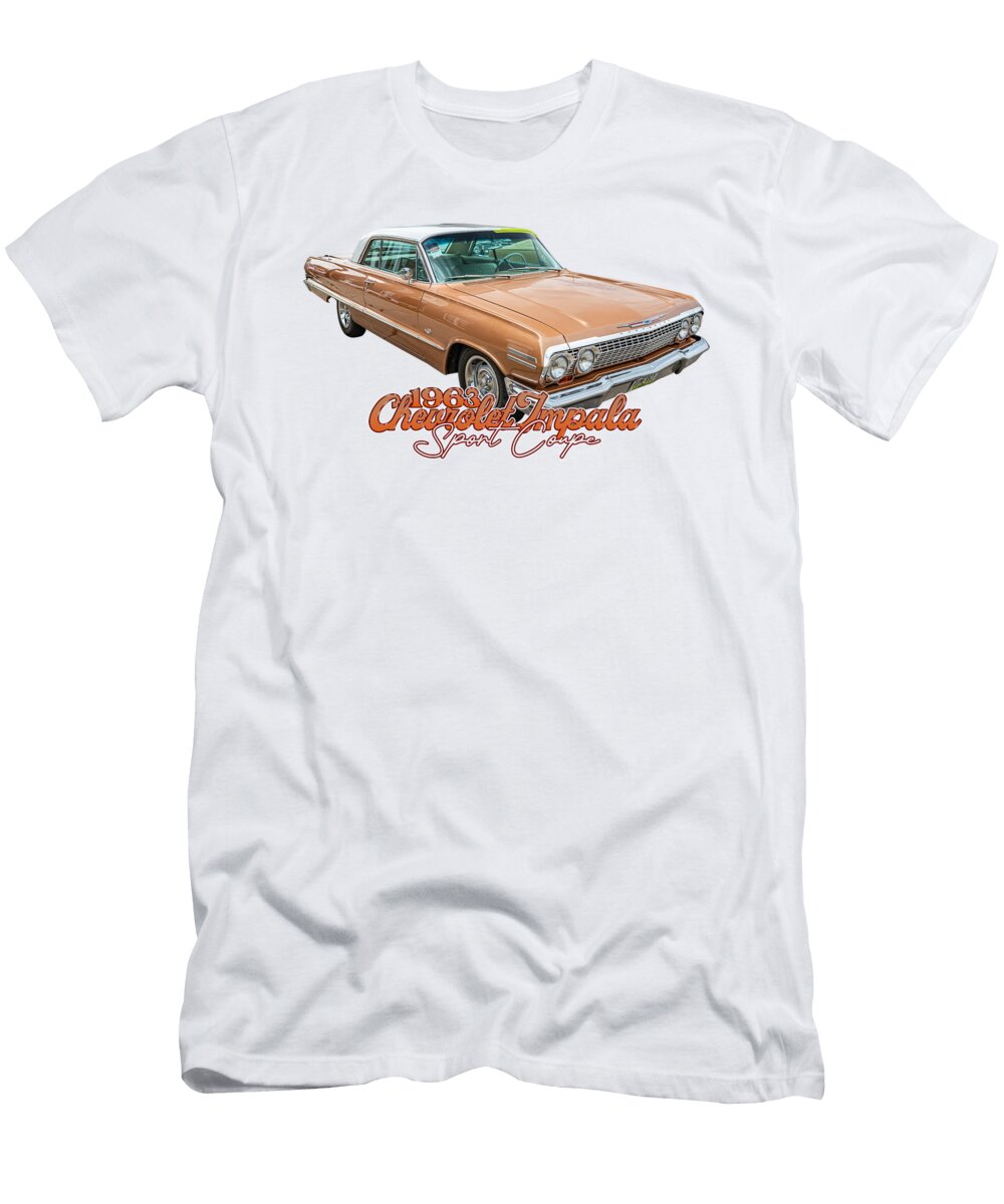4 1963 Chevrolet Impala Sport Coupe Gestalt Imagery T-Shirt