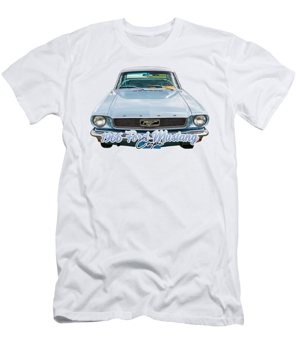 4 1966 Ford Mustang Coupe Gestalt Imagery T-Shirt