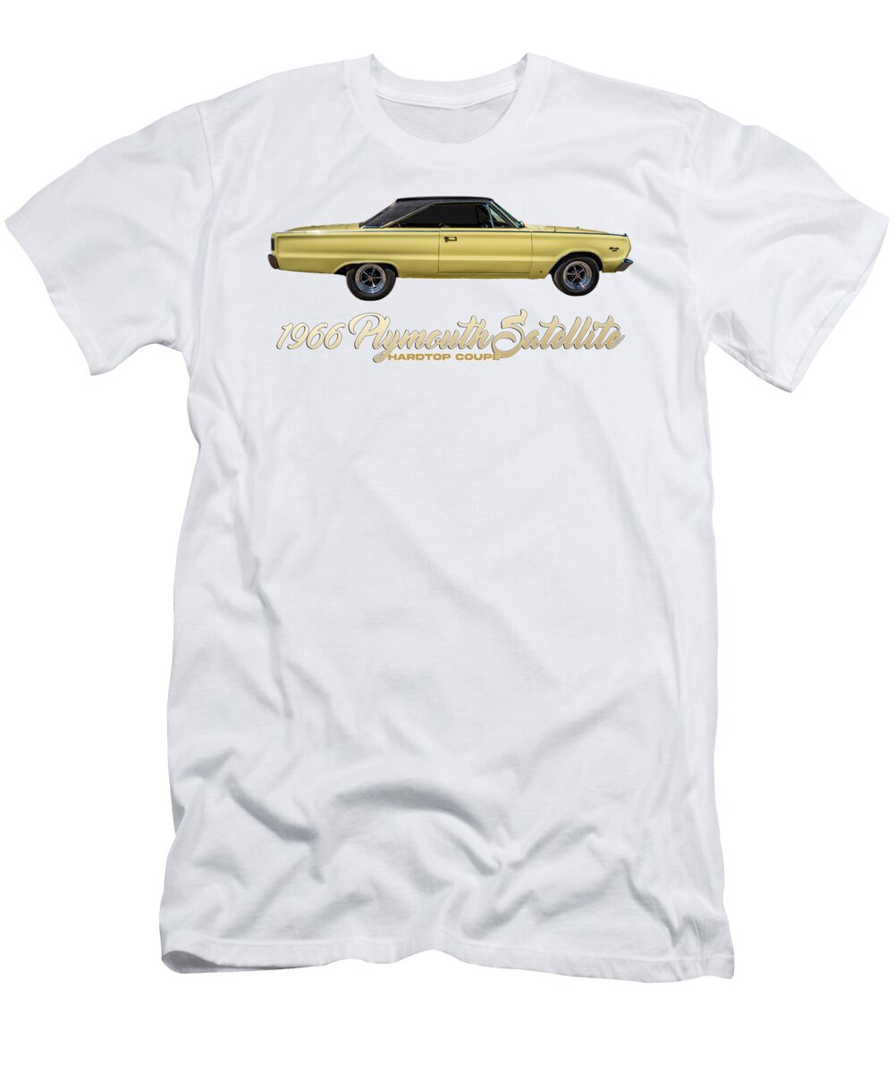 4 1966 Plymouth Satellite Hardtop Coupe Gestalt Imagery T-Shirt