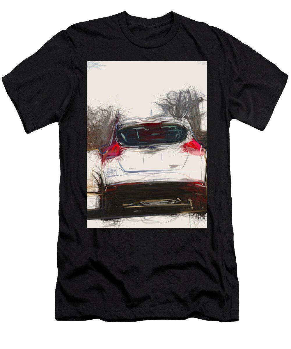 4 Ford Focus Hatchback Drawing Carstoon Concept T-Shirt