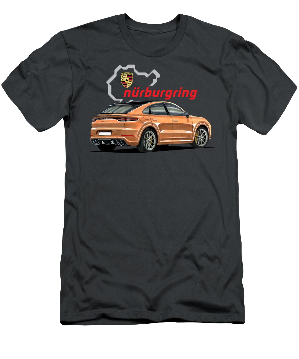 4 Germany Luxury Sport 4 Door Suv Porsche Cayenne Coupe Gts with V8 Turbo Engine Vladyslav Shapovalenko T-Shirt