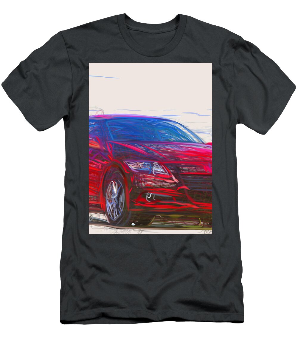 4 Honda Cr Z Hatchback Drawing Carstoon Concept T-Shirt