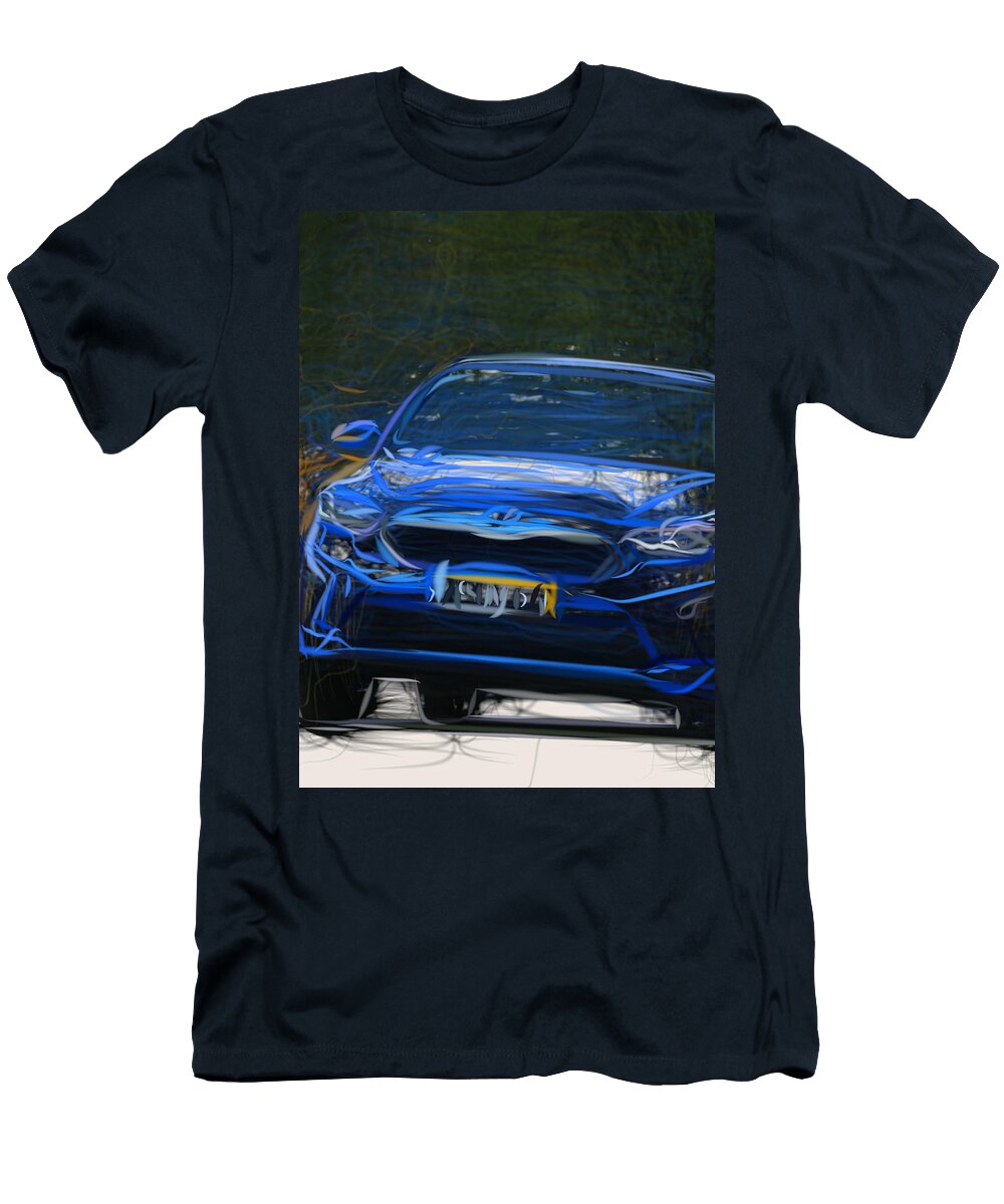 4 Kia Ceed Hatchback Drawing Carstoon Concept T-Shirt