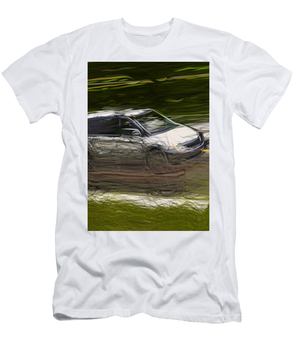 4 Kia Sedona Minivan Drawing Carstoon Concept T-Shirt