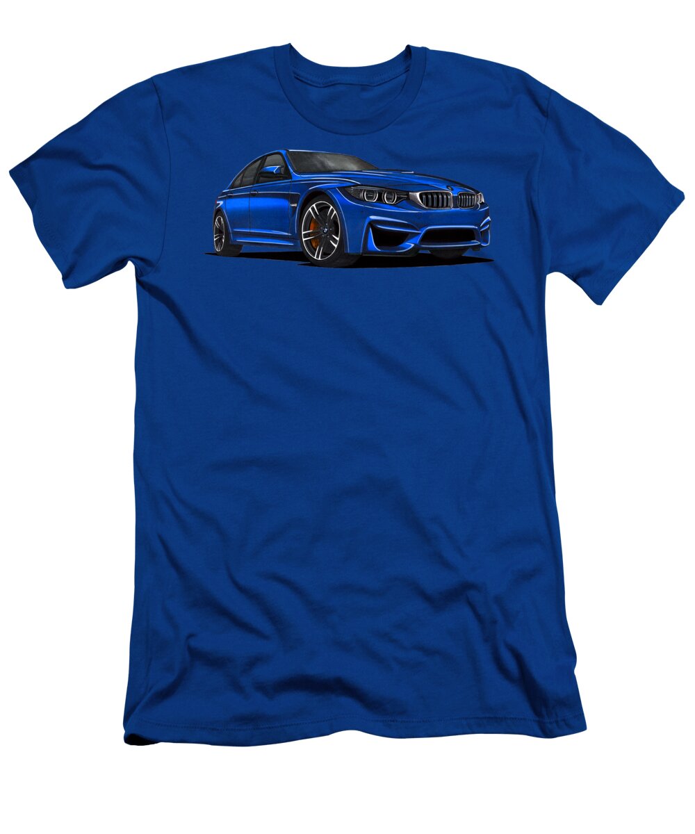 4 Legendary Germany 4 Door Sedan BMW M3 F80 with 30 R6 Engine Vladyslav Shapovalenko T-Shirt
