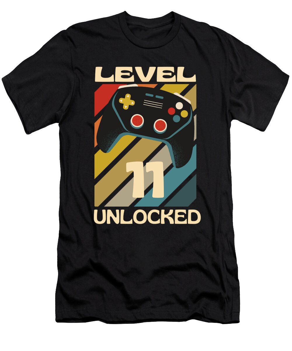 4 Level 11 Unlocked Funny Gaming Organicfoodempire T-Shirt