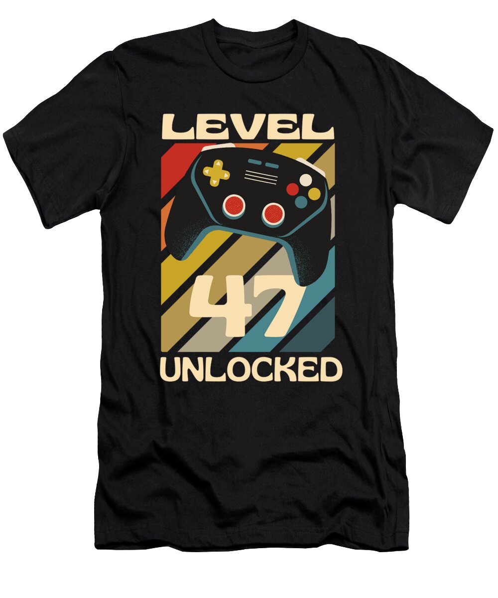 4 Level 47 Unlocked Funny Gaming Organicfoodempire T-Shirt