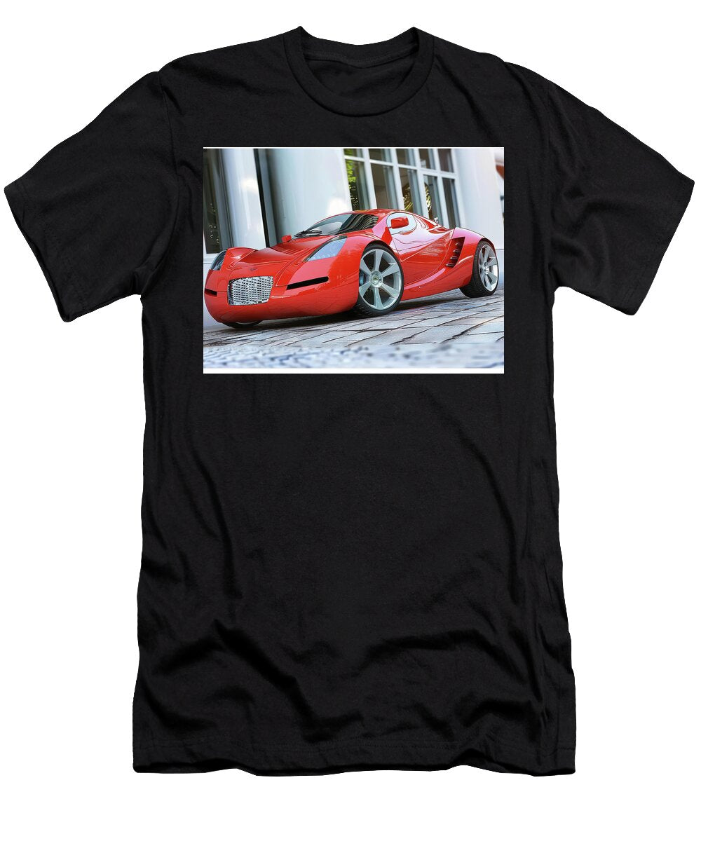 4 Sleek Red Sports Car Evie Carrier T-Shirt