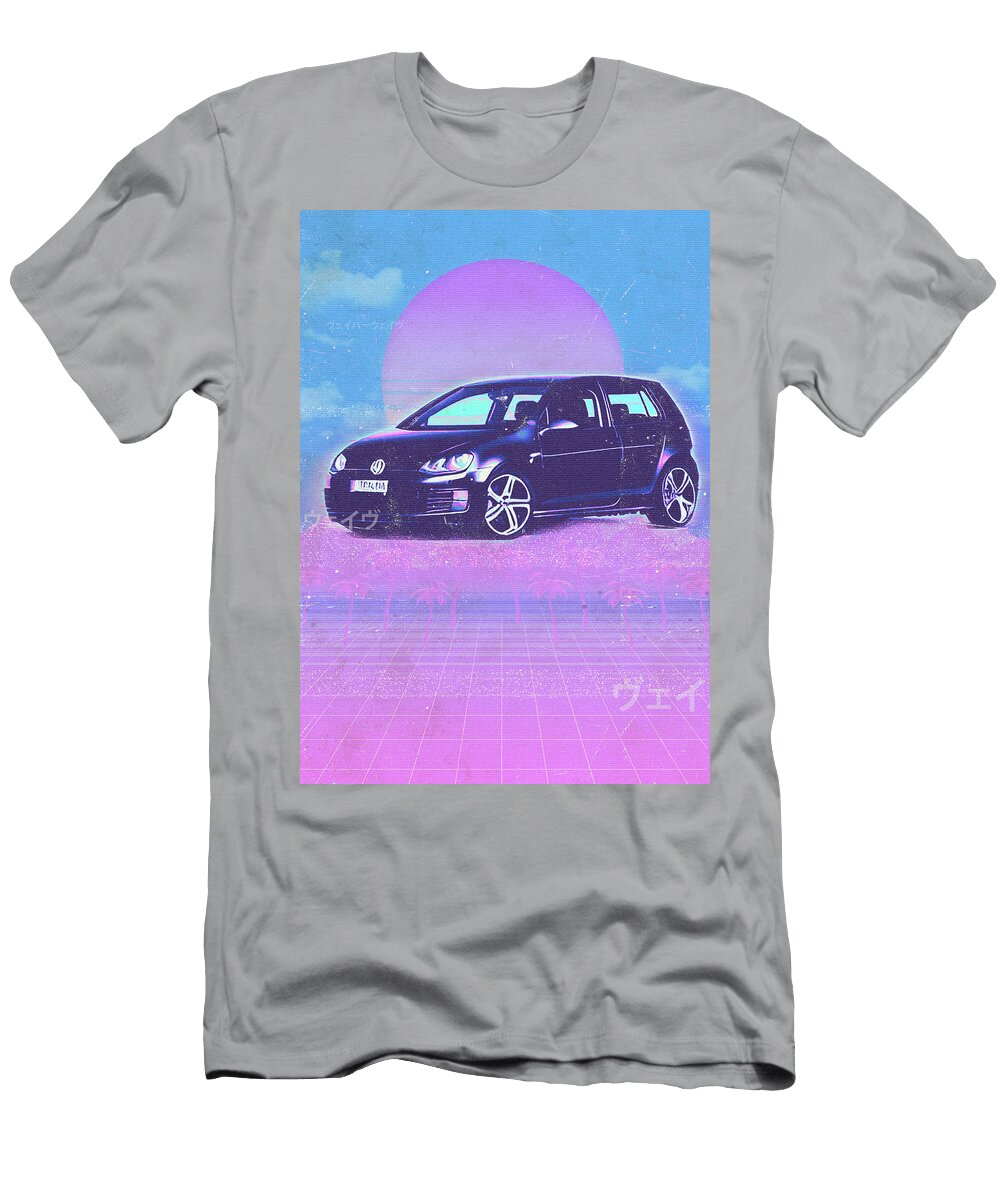 4 Volkswagen Golf Gti Volkswagen Hatchback Black Edgar Dorice T-Shirt