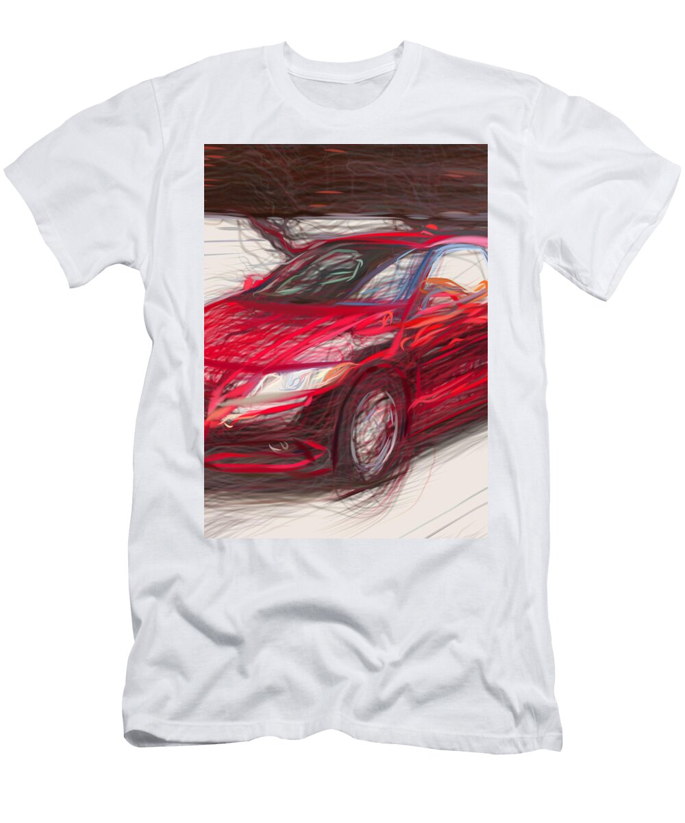 41 Honda Cr Z Hatchback Drawing Carstoon Concept T-Shirt