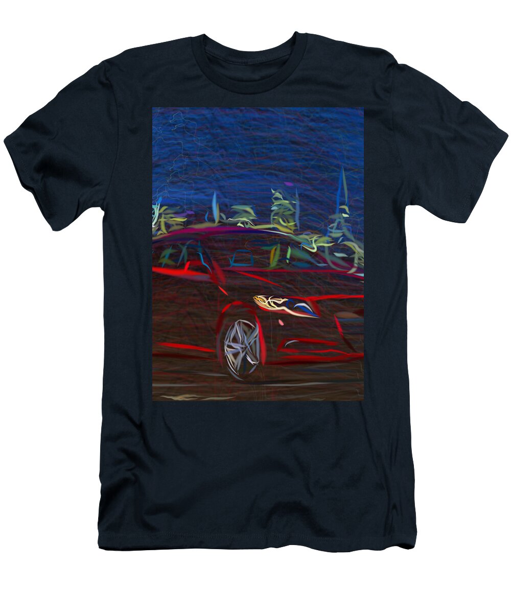 45 Honda Cr Z Hatchback Drawing Carstoon Concept T-Shirt
