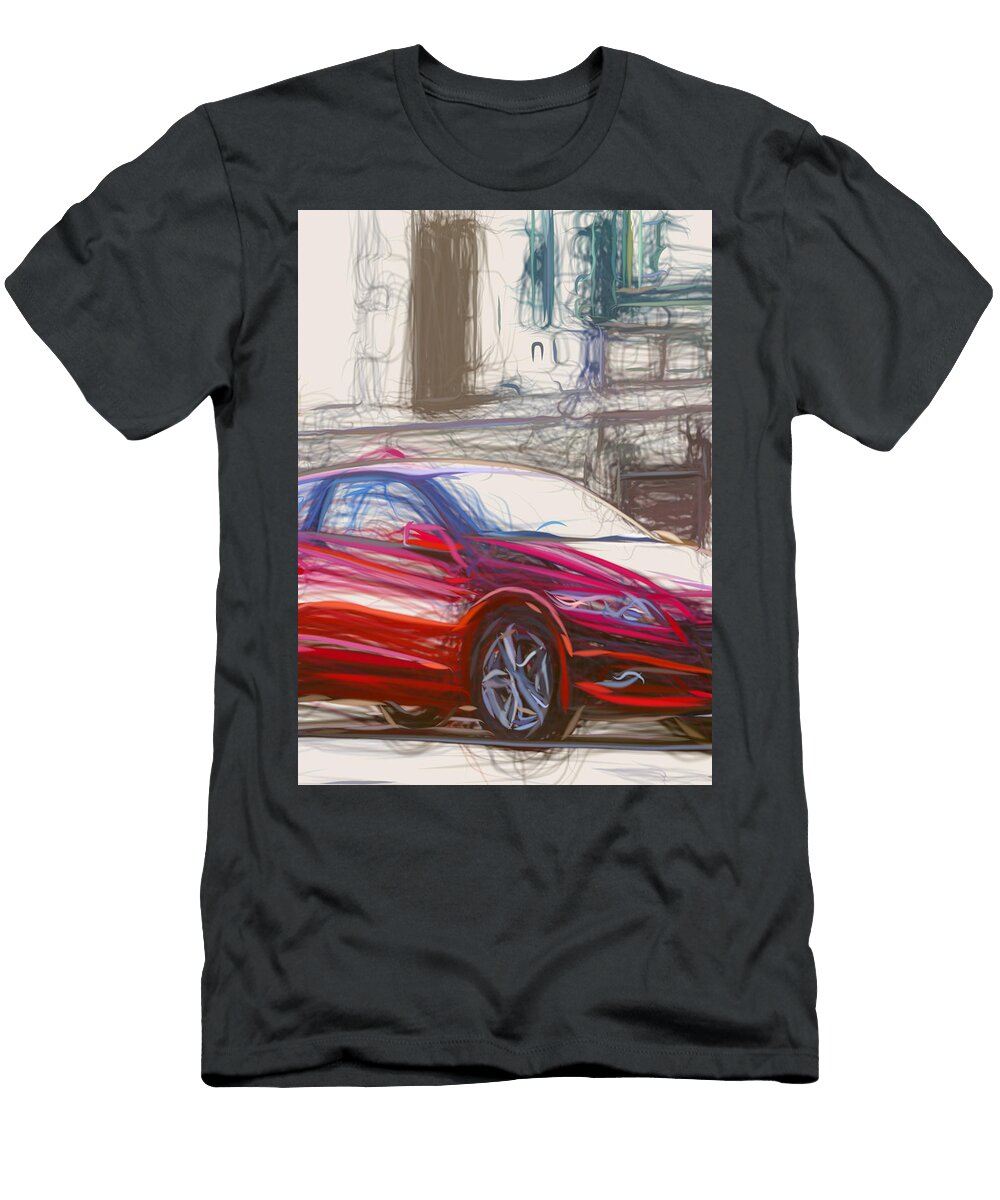 49 Honda Cr Z Hatchback Drawing Carstoon Concept T-Shirt