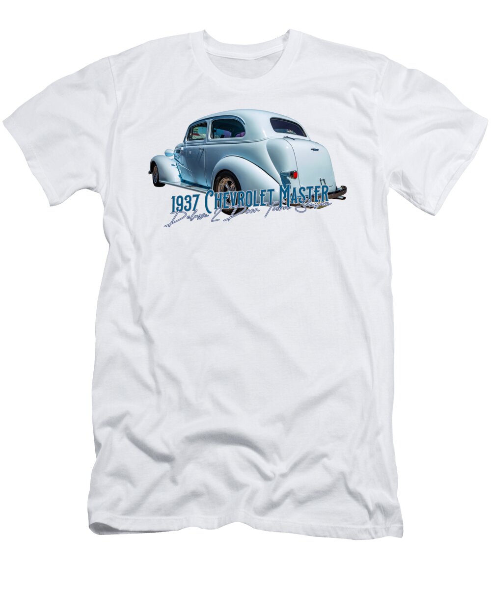 5 1937 Chevrolet Master Deluxe 2 Door Town Sedan Gestalt Imagery T-Shirt