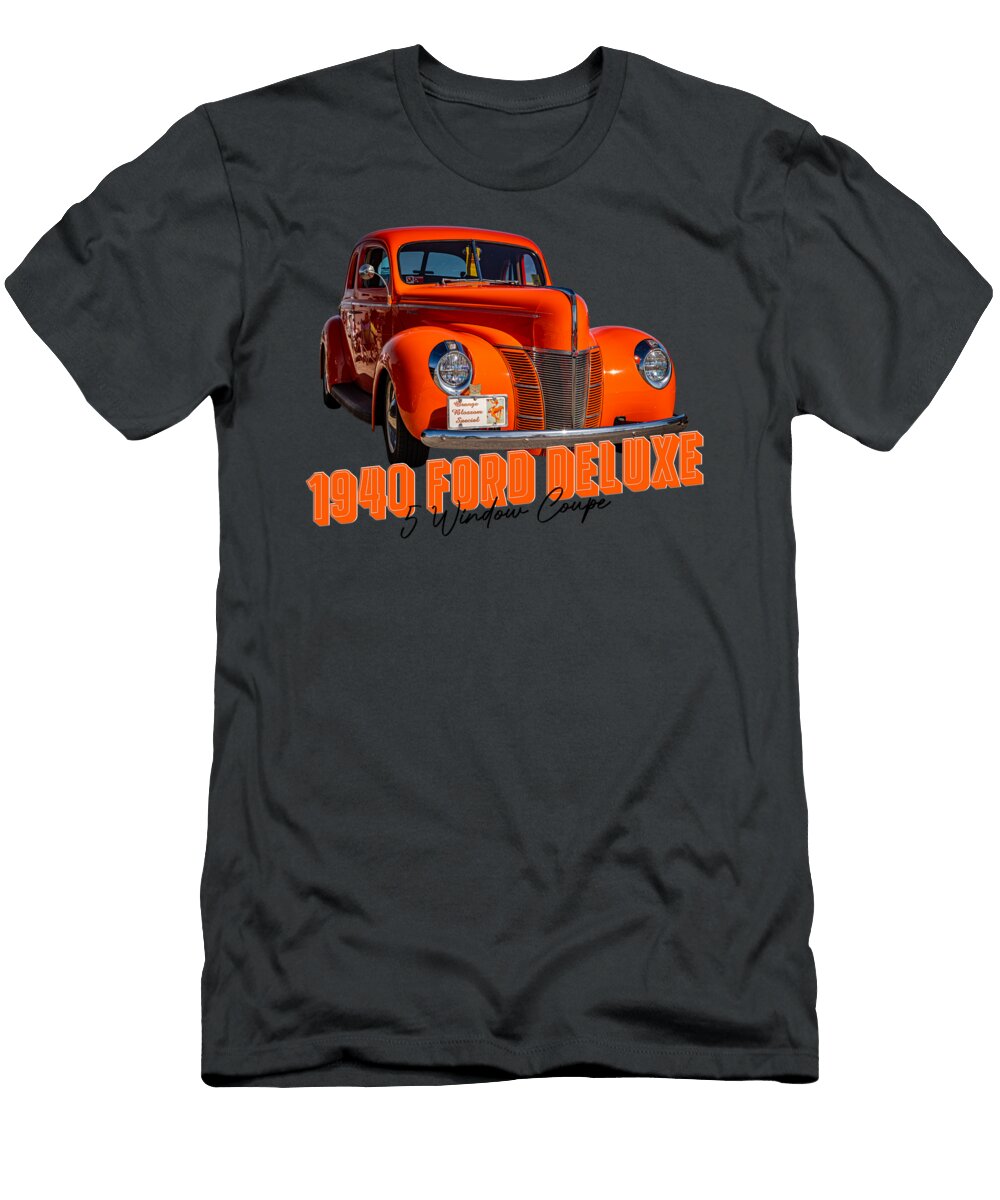 5 1940 Ford Deluxe 5 Window Coupe Gestalt Imagery T-Shirt
