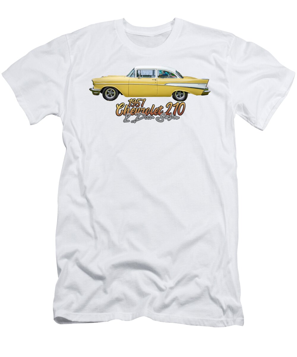 5 1957 Chevrolet 210 2 Door Sedan Gestalt Imagery T-Shirt